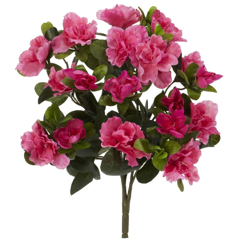 Indoor 13 In. Azalea Artificial Plant (4-Set) 3 Indoor 13 In. Azalea Artificial Plant (4-Set)