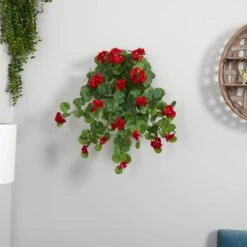 Indoor 26 In. Geranium Artificial Plant (2-Set) 7 Indoor 26 In. Geranium Artificial Plant (2-Set) -Artificial nearly natural artificial flowers 6127 s2 31 1000