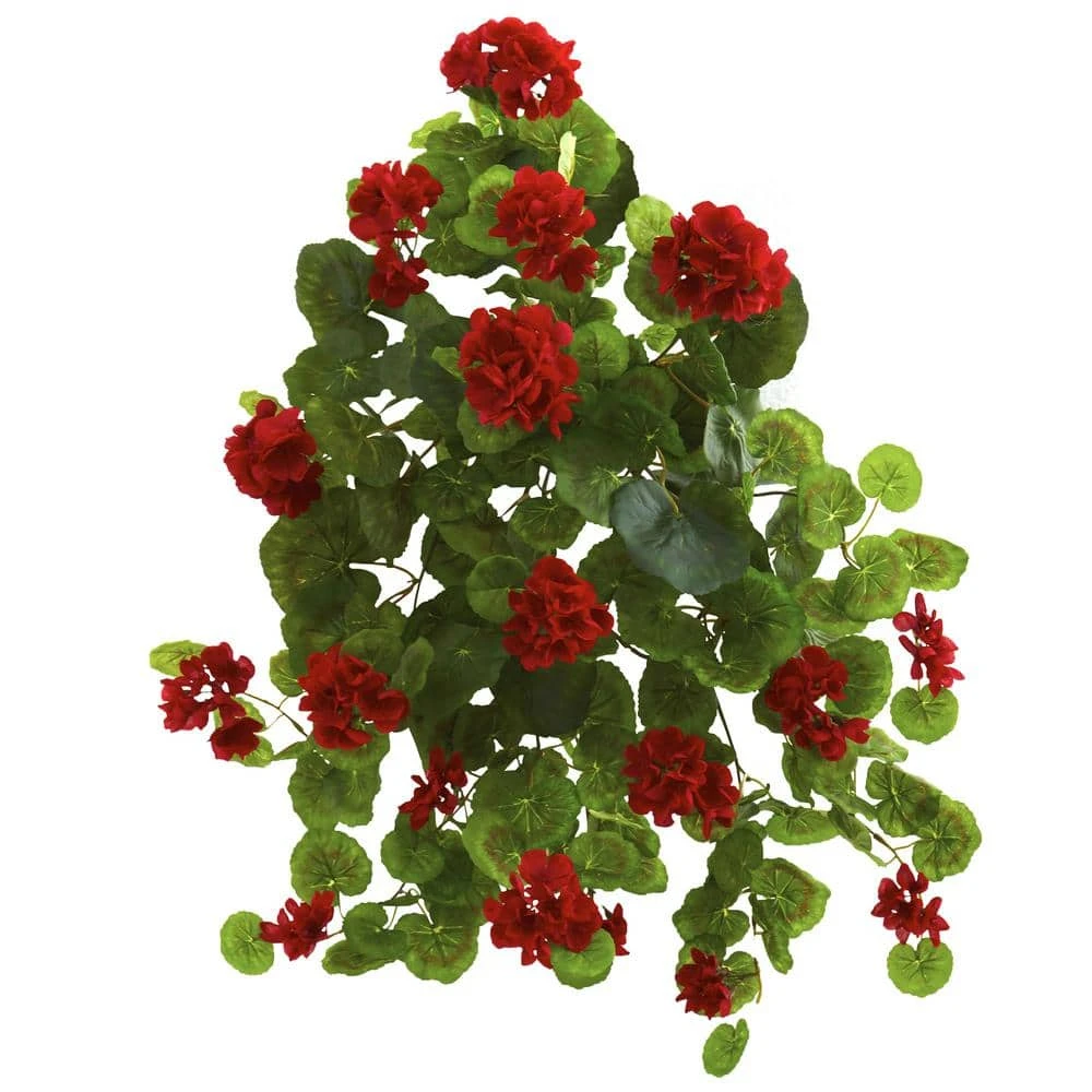 Indoor 26 In. Geranium Artificial Plant (2-Set) 3 Indoor 26 In. Geranium Artificial Plant (2-Set)