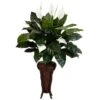 57 In. Artificial H Green Spathyfillium With Stand Silk Plant -Artificial nearly natural artificial flowers 6656 64 1000