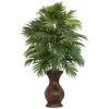37 In. Artificial H Green Areca Palm With Urn Silk Plant -Artificial nearly natural artificial flowers 6661 64 1000
