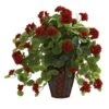 Artificial Geranium With Decorative Planter 2 Artificial Geranium With Decorative Planter -Artificial nearly natural artificial flowers 6777 64 1000