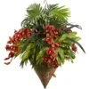 40 In. Artificial Mixed Tropical And Cymbidium Hanging Basket 2 40 In. Artificial Mixed Tropical And Cymbidium Hanging Basket -Artificial nearly natural artificial flowers 6850 64 1000