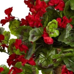 Artificial Geranium Hanging Basket -Artificial nearly natural artificial flowers 6857 rd c3 1000