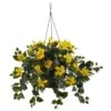 22 In. Artificial Hibiscus Hanging Basket 2 22 In. Artificial Hibiscus Hanging Basket -Artificial nearly natural artificial flowers 6866 yl 64 1000