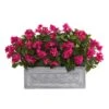 Indoor 30 In. Bougainvillea Artificial Plant In Stone Planter 2 Indoor 30 In. Bougainvillea Artificial Plant In Stone Planter -Artificial nearly natural artificial flowers 8058 64 1000