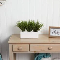 12 In. Artificial Vanilla Grass In Rectangular Planter 11 12 In. Artificial Vanilla Grass In Rectangular Planter -Artificial nearly natural artificial grass plants 6915 31 1000