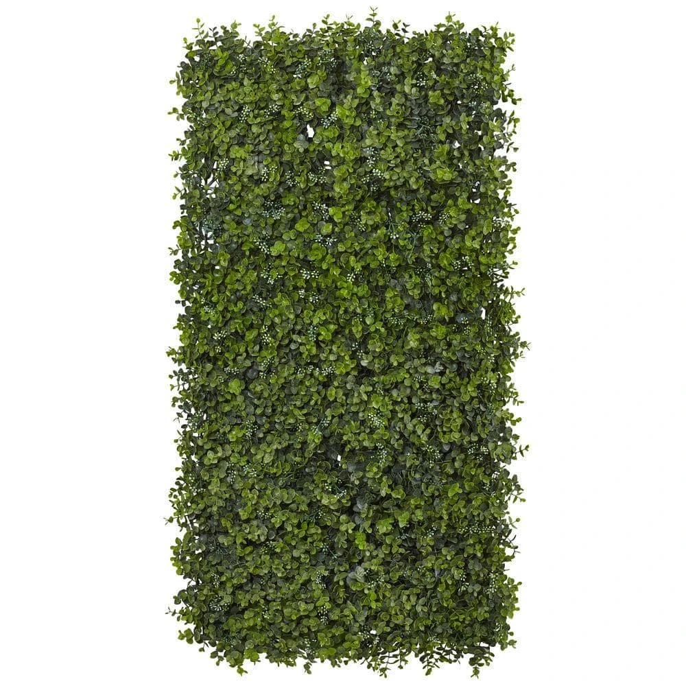 Indoor 12 In. W X 12 In. H Artificial Eucalyptus Privacy Panel Hedge Mat (Set Of 8) 3 Indoor 12 In. W X 12 In. H Artificial Eucalyptus Privacy Panel Hedge Mat (Set Of 8)