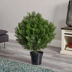 3 Ft. Artificial Cedar Bush (Indoor/Outdoor) -Artificial nearly natural artificial shrubs 6881 31 1000