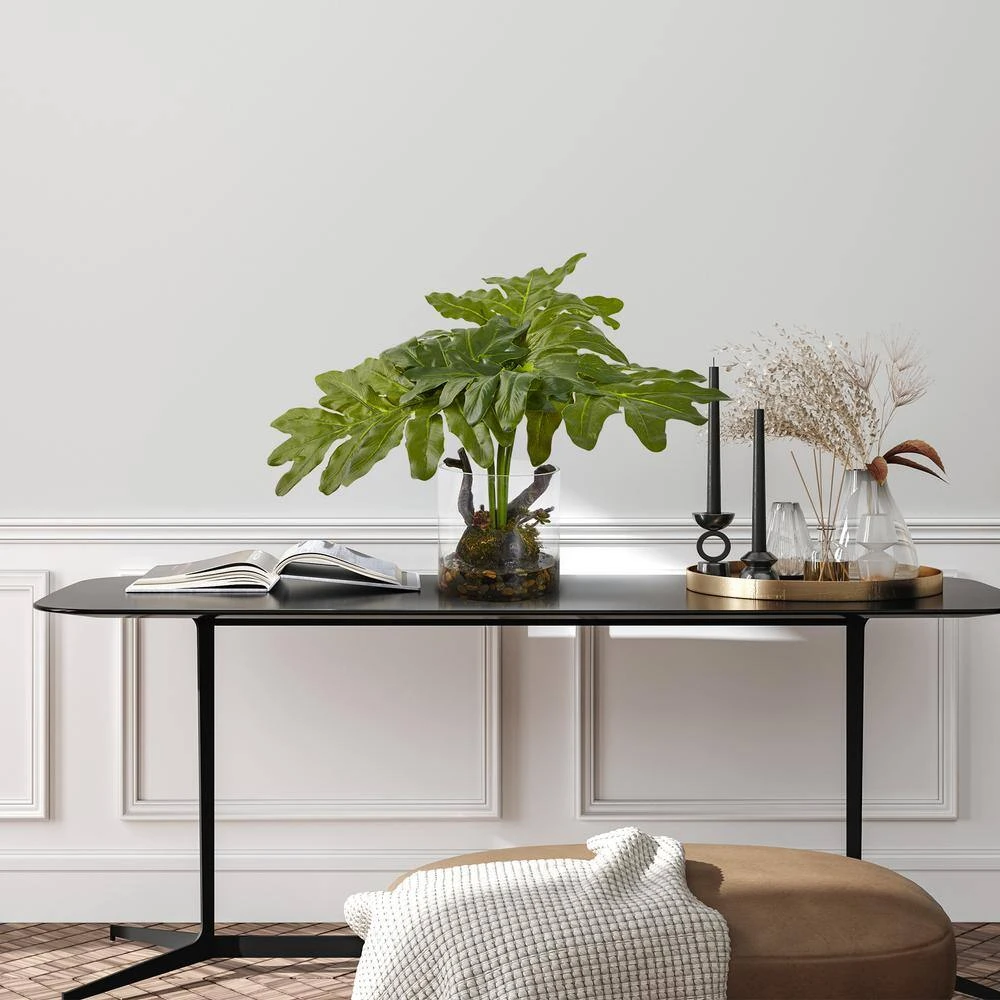 14 In. Philodendron Arrangement With Vase 5 14 In. Philodendron Arrangement With Vase - Image 3