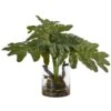 14 In. Philodendron Arrangement With Vase 1 14 In. Philodendron Arrangement With Vase -Artificial nearly natural artificial shrubs 6917 64 1000