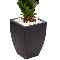 Indoor/Outdoor Spiked Agave Artificial Plant In Black Planter 9 Indoor/Outdoor Spiked Agave Artificial Plant In Black Planter -Artificial nearly natural artificial succulents 6964 4f 1000