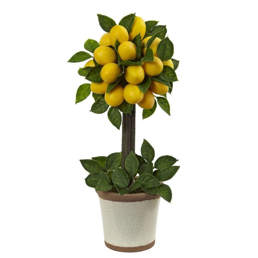Lemon Ball Artificial Topiary Arrangement 3 Lemon Ball Artificial Topiary Arrangement