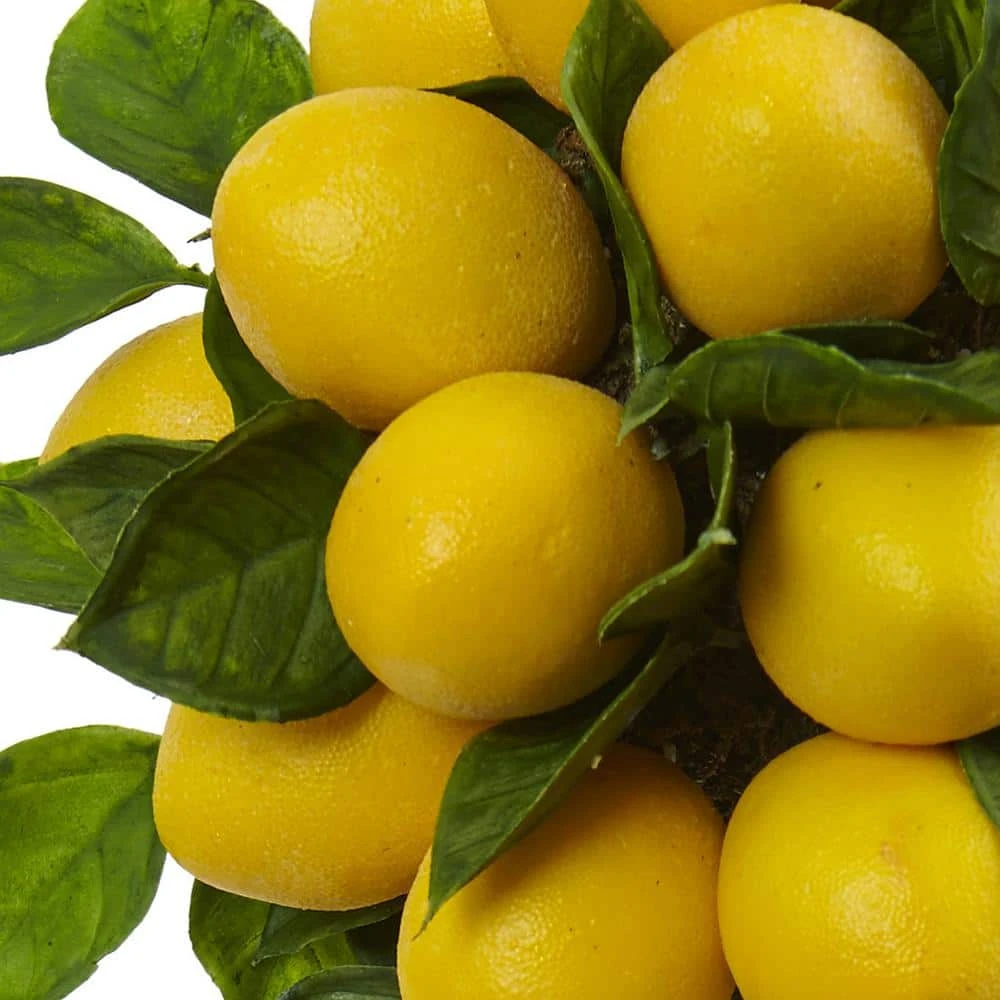 Lemon Ball Artificial Topiary Arrangement 4 Lemon Ball Artificial Topiary Arrangement - Image 2