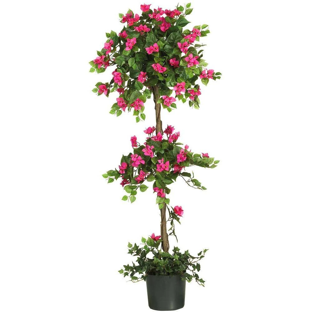 5 Ft. Artificial Mini Bougainvillea Topiary Silk Tree 8 5 Ft. Artificial Mini Bougainvillea Topiary Silk Tree - Image 6