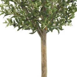 4.5 Ft. Artificial Green Olive Double Topiary Silk Tree -Artificial nearly natural artificial topiaries 5309 1f 1000