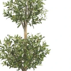 4.5 Ft. Artificial Green Olive Double Topiary Silk Tree -Artificial nearly natural artificial topiaries 5309 4f 1000