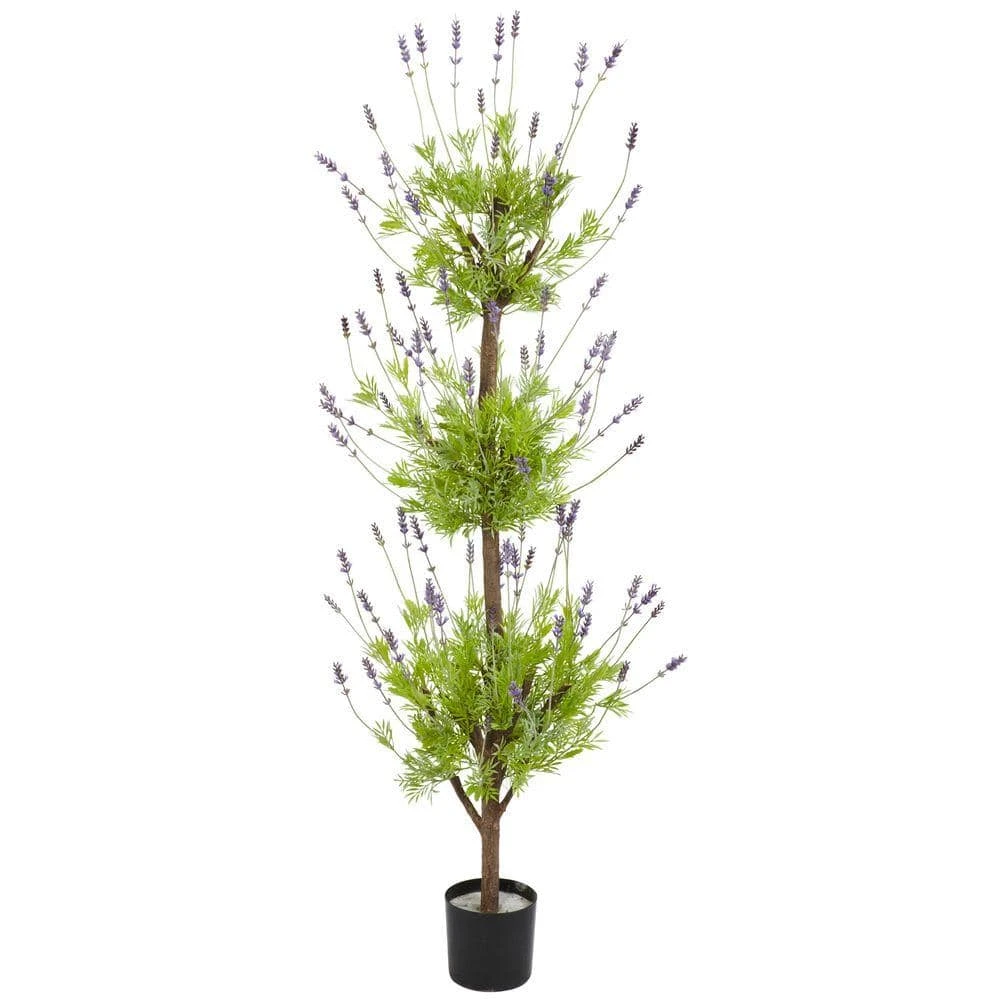 4ft. Green Lavender Topiary Artificial Tree 3 4ft. Green Lavender Topiary Artificial Tree