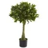 3 Ft. Artificial UV Resistant Indoor/Outdoor Bay Leaf Topiary 1 3 Ft. Artificial UV Resistant Indoor/Outdoor Bay Leaf Topiary -Artificial nearly natural artificial topiaries 5382 64 1000