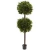 6 Ft. Artificial Sweet Bay Double Ball Topiary 1 6 Ft. Artificial Sweet Bay Double Ball Topiary -Artificial nearly natural artificial topiaries 5398 64 1000