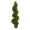 3 Ft. Artificial Grass Spiral Topiary With Deco Planter 2 3 Ft. Artificial Grass Spiral Topiary With Deco Planter -Artificial nearly natural artificial topiaries 5450 64 1000