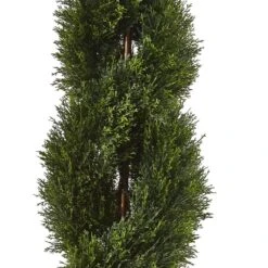 Double Pond Cypress Artificial Spiral Topiary UV Resistant With 1036 Leaves (Indoor/Outdoor) -Artificial nearly natural artificial topiaries 5482 40 1000