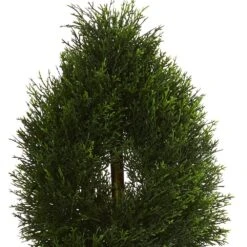 UV Resistant Indoor/Outdoor Double Pond Cypress Spiral Artificial Topiary Tree 8 UV Resistant Indoor/Outdoor Double Pond Cypress Spiral Artificial Topiary Tree -Artificial nearly natural artificial topiaries 5495 4f 1000