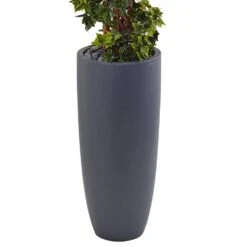 Indoor/Outdoor English Ivy Spiral Topiary Artificial Tree In Gray Cylinder Planter UV Resistant 9 Indoor/Outdoor English Ivy Spiral Topiary Artificial Tree In Gray Cylinder Planter UV Resistant -Artificial nearly natural artificial topiaries 5854 31 1000