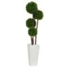 4 In. UV Resistant Indoor/Outdoor Boxwood Artificial Topiary Tree In Planter 1 4 In. UV Resistant Indoor/Outdoor Boxwood Artificial Topiary Tree In Planter -Artificial nearly natural artificial topiaries 5872 64 1000