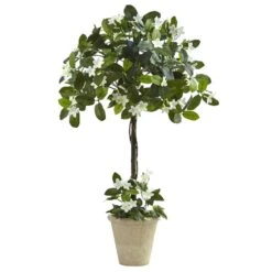 3 Ft. Artificial Stephanotis Topiary With Planter