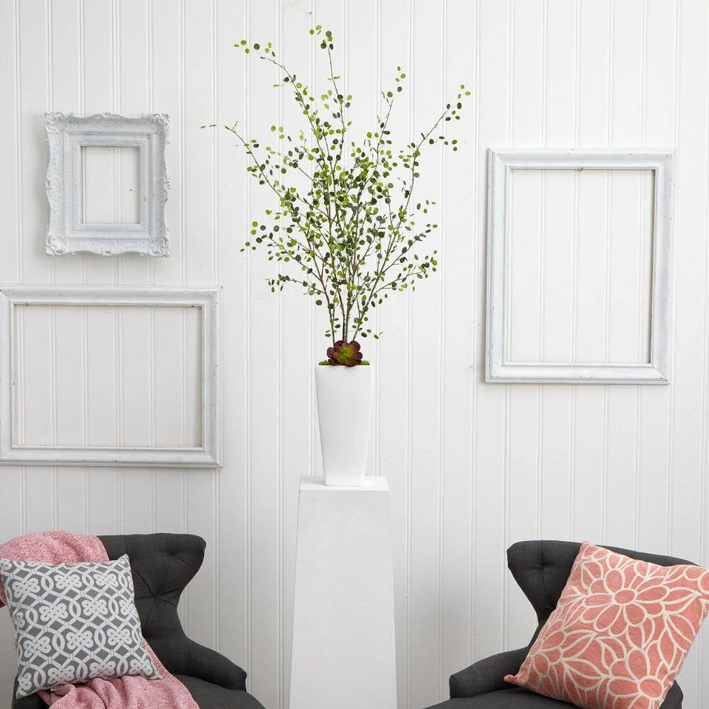 Indoor Artificial Night Willow In White Planter 6 Indoor Artificial Night Willow In White Planter - Image 4