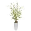 Indoor Artificial Night Willow In White Planter -Artificial nearly natural artificial trees 1473 64 1000