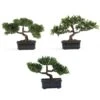 12 In. Artificial Bonsai Silk Plant Collection (Set Of 3) 1 12 In. Artificial Bonsai Silk Plant Collection (Set Of 3) -Artificial nearly natural artificial trees 4121 64 1000