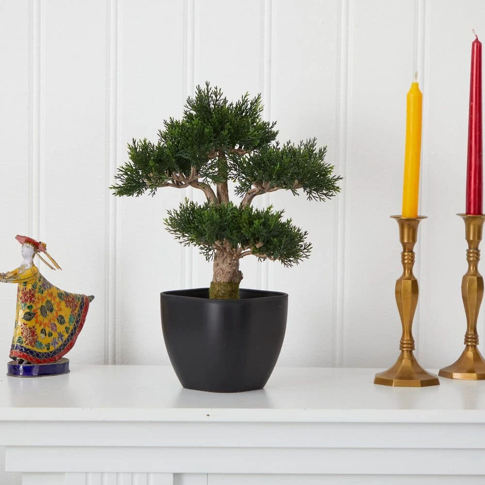 15 In. Artificial Cedar Bonsai 4 15 In. Artificial Cedar Bonsai - Image 2