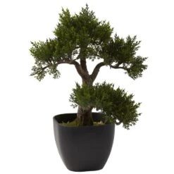15 In. Artificial Cedar Bonsai