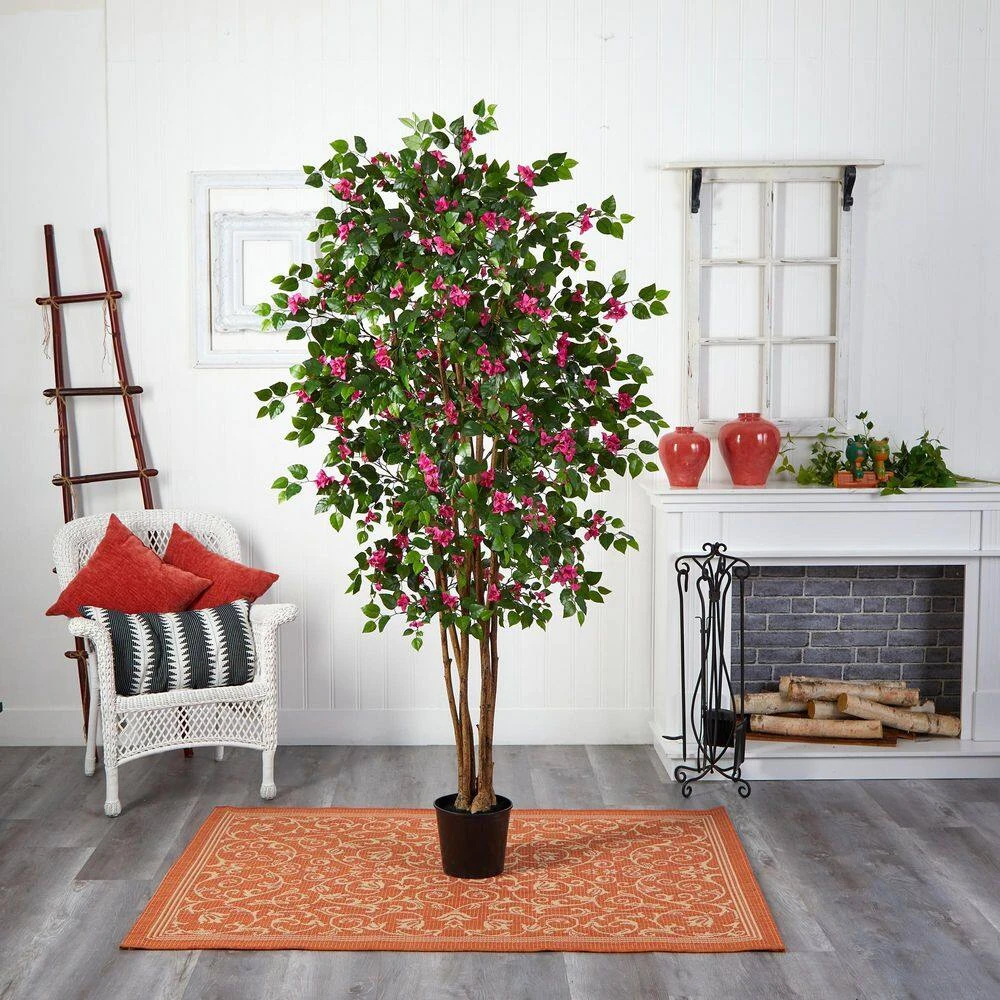 6 Ft. Artificial Bougainvillea Silk Tree 6 6 Ft. Artificial Bougainvillea Silk Tree - Image 4