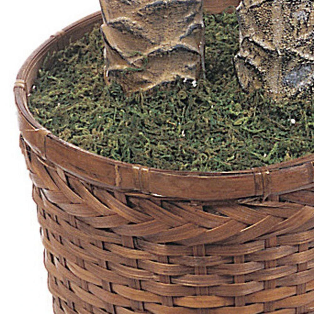 6 Ft. Artificial And 4 Ft. Artificial Sago Palm Double Potted Silk Tree 6 6 Ft. Artificial And 4 Ft. Artificial Sago Palm Double Potted Silk Tree - Image 4