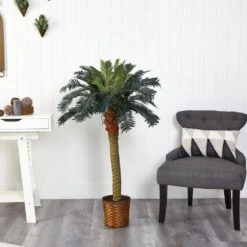 4 Ft. Artificial Sago Palm Silk Tree -Artificial nearly natural artificial trees 5043 31 1000