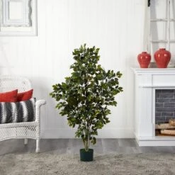 Indoor 4 Ft. Artificial Ficus Silk Tree -Artificial nearly natural artificial trees 5074 4f 1000