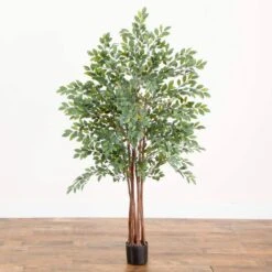4 Ft. Artificial Ruscus Silk Tree -Artificial nearly natural artificial trees 5082 31 1000