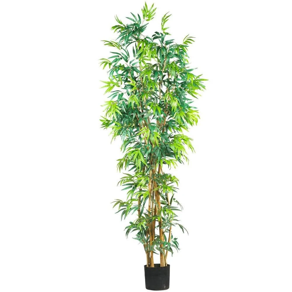 7 Ft. Artificial Curved-Trunk Bamboo Silk Tree 3 7 Ft. Artificial Curved-Trunk Bamboo Silk Tree