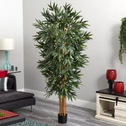 6 Ft. Artificial Silk Bamboo Tree 7 6 Ft. Artificial Silk Bamboo Tree -Artificial nearly natural artificial trees 5190 31 1000