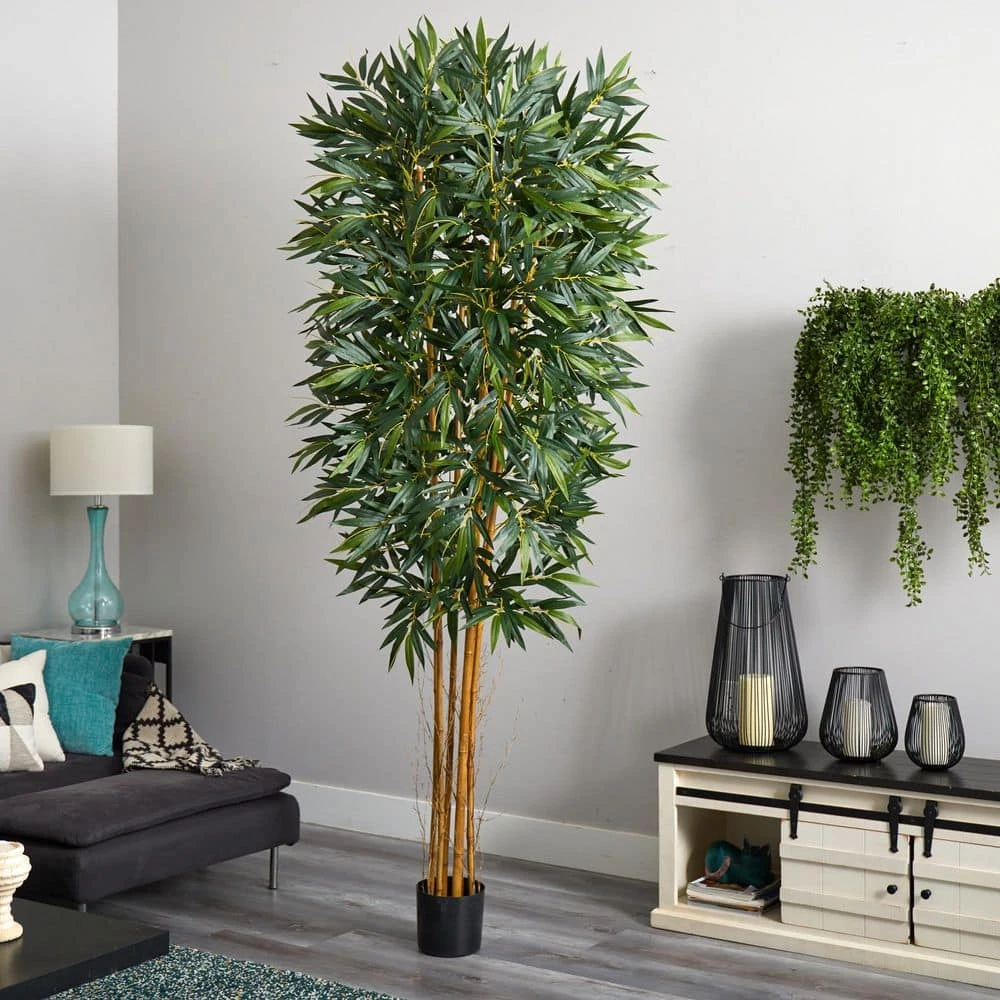 Indoor 8ft. Artificial Biggy Style Bamboo Tree 6 Indoor 8ft. Artificial Biggy Style Bamboo Tree - Image 4