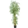 7 Ft. Artificial Curved Slim Bamboo Silk Tree 2 7 Ft. Artificial Curved Slim Bamboo Silk Tree -Artificial nearly natural artificial trees 5194 64 1000