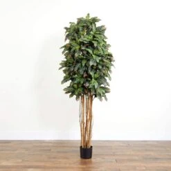 6 Ft. Artificial Croton Silk Tree -Artificial nearly natural artificial trees 5211 31 1000