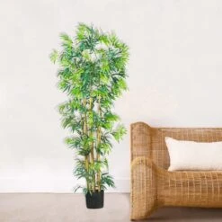 6 Ft. Artificial Bambusa Bamboo Silk Tree -Artificial nearly natural artificial trees 5214 31 1000