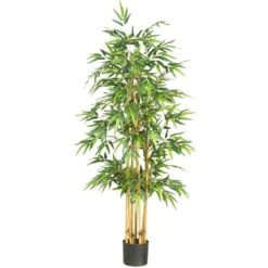 64 In. Artificial Bamboo Silk Tree