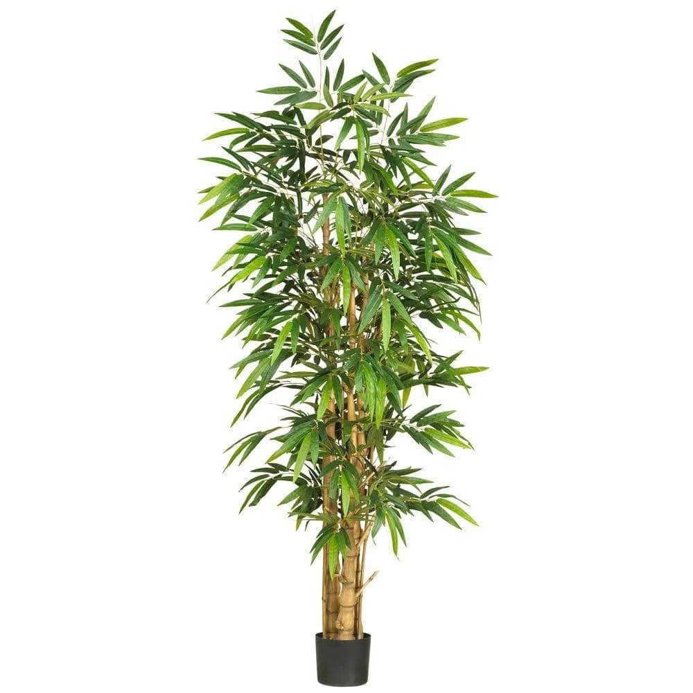 6 Ft. Artificial Belly Bamboo Silk Tree 3 6 Ft. Artificial Belly Bamboo Silk Tree