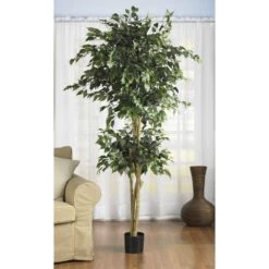 6 Ft. Artificial Double Ball Ficus Silk Tree -Artificial nearly natural artificial trees 5268 31 1000