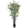 6.5 Ft. Artificial Black Bamboo Silk Tree 2 6.5 Ft. Artificial Black Bamboo Silk Tree -Artificial nearly natural artificial trees 5277 64 1000